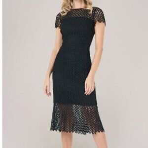 Kay Unger Tatum Dress Black - sz 6 NWT